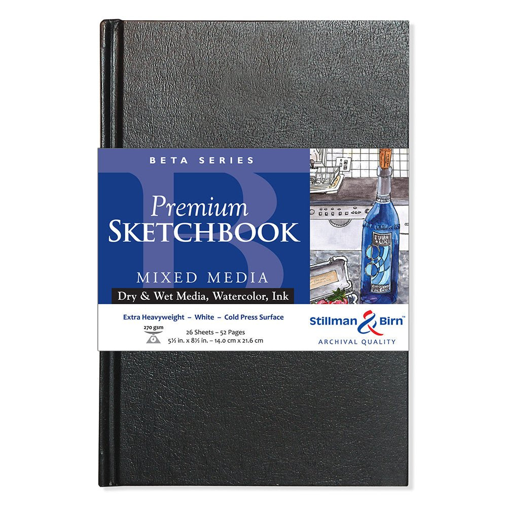 Stillman and Birn BETA Sketchbook Hardcover Portrait 5.5 x 8.5 inch