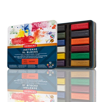 Derwent Inktense XL Blocks Tin of 12