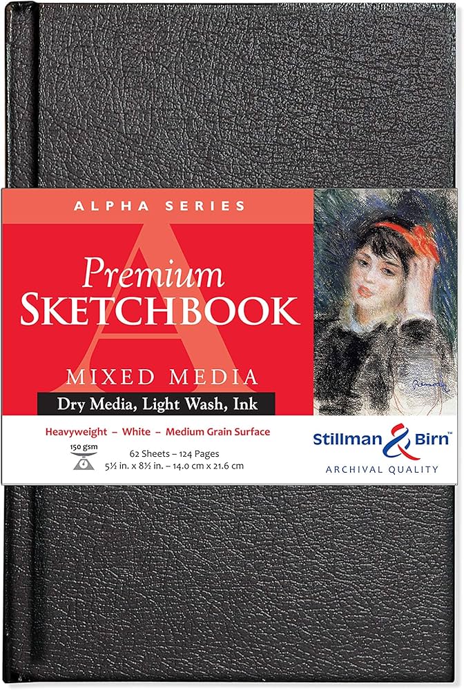 Stillman and Birn ALPHA Sketchbook Hardcover Portrait 5.5 x 8.5 inch