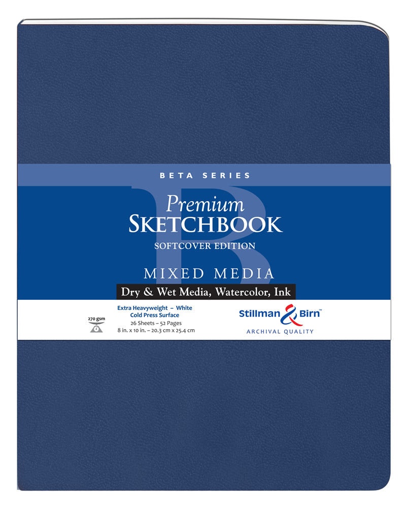 Stillman and Birn BETA Sketchbook Softcover Portrait 8 x 10 inch