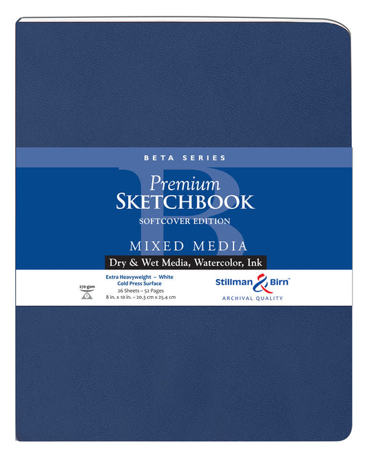 Stillman and Birn BETA Sketchbook Softcover Portrait 8 x 10 inch