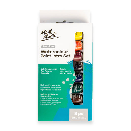 Mont Marte Watercolour Paint Premium Intro 8pc x 8ml