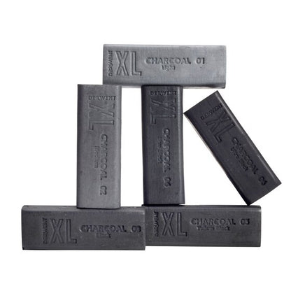 Derwent Charcoal XL Blocks Tin of 6