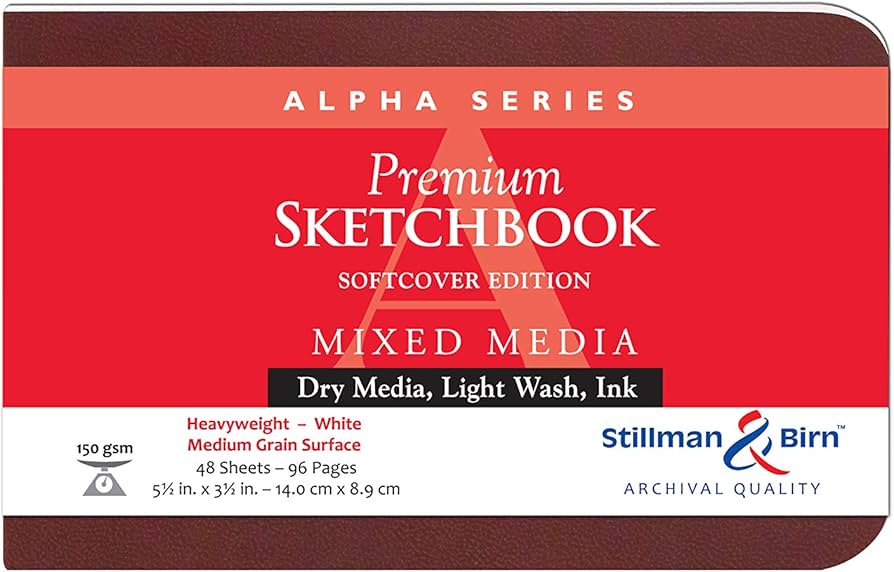 Stillman and Birn ALPHA Sketchbook Softcover Landscape 5.5 x 3.5 inch