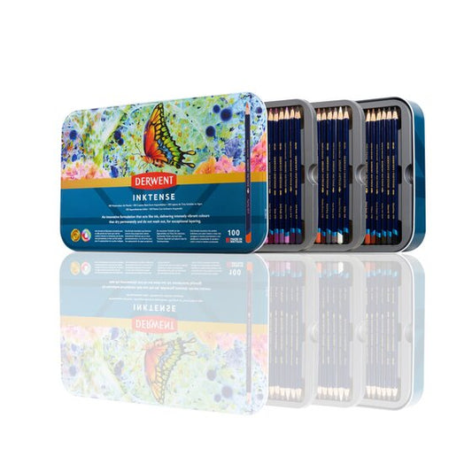 Derwent Inktense Pencil Tin of 100 Assorted