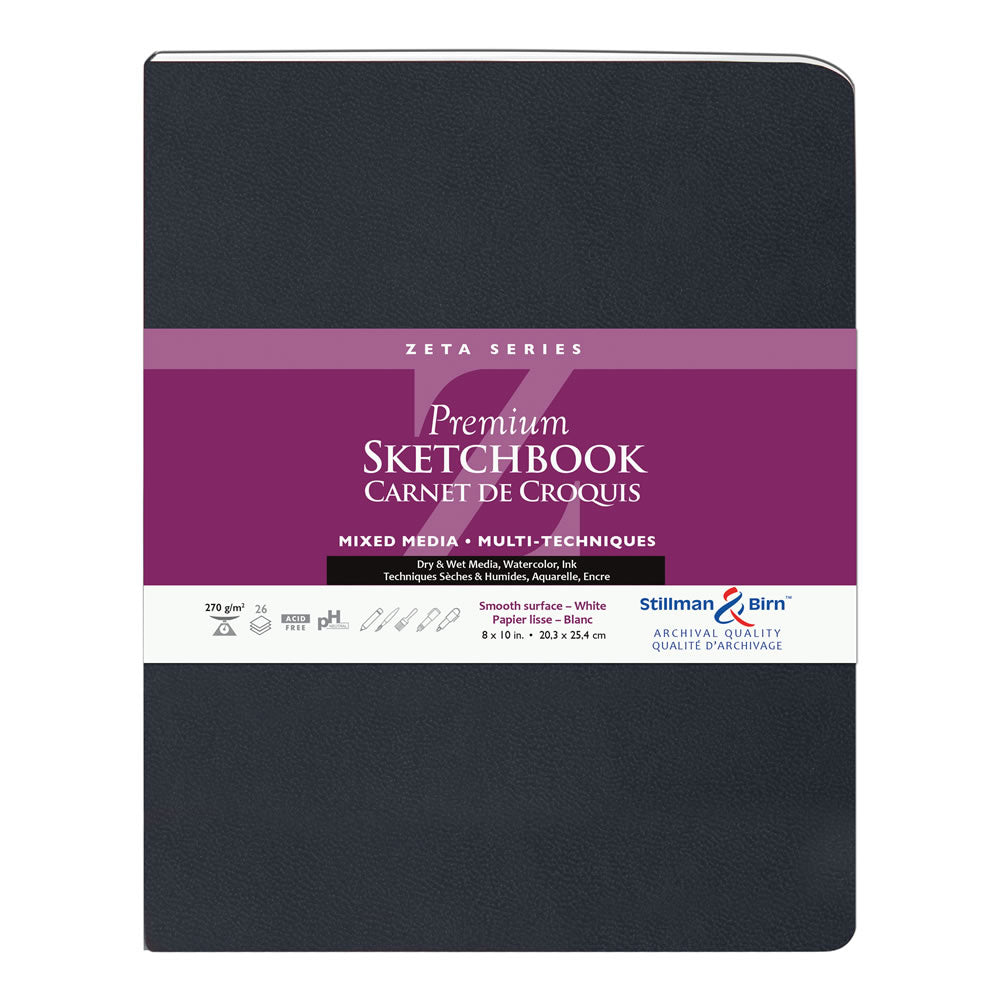 Stillman and Birn ZETA Sketchbook Softcover Portrait 8 x 10 inch