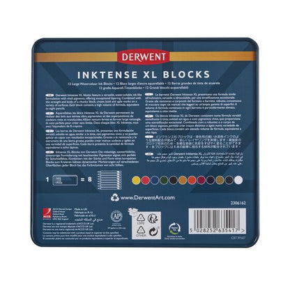 Derwent Inktense XL Blocks Tin of 12