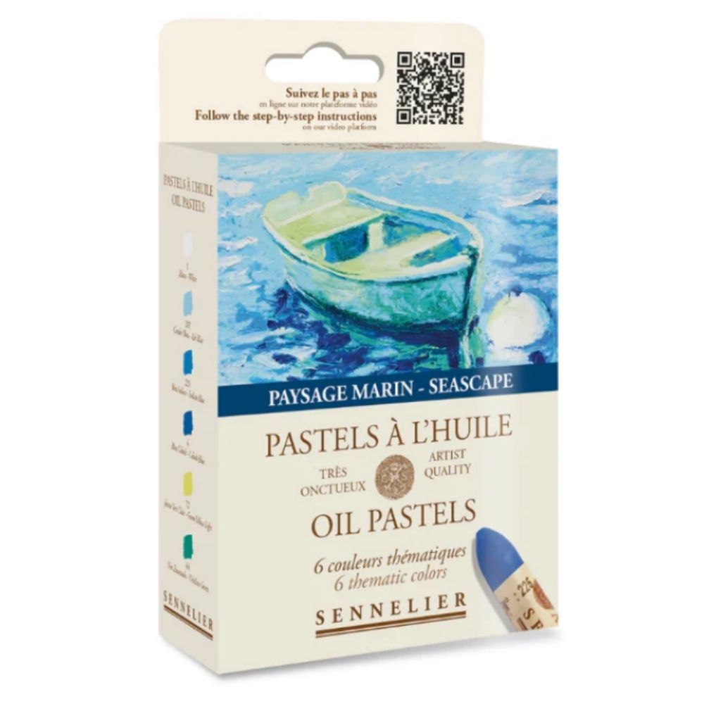 Sennelier Oil Pastels Box of 6 - Seascape