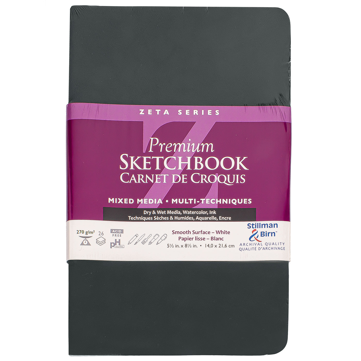 Stillman and Birn ZETA Sketchbook Softcover Portrait 5.5 x 8.5 inch