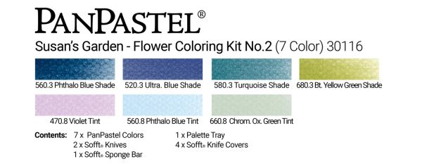 PANPASTEL STARTER SET of 7 - SUSANS GARDEN SET 2