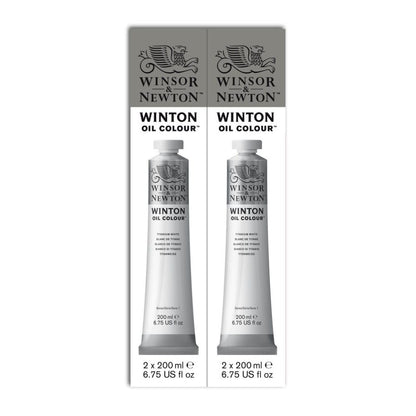 Winsor and Newton Winton Oil Titanium White Twin Pack