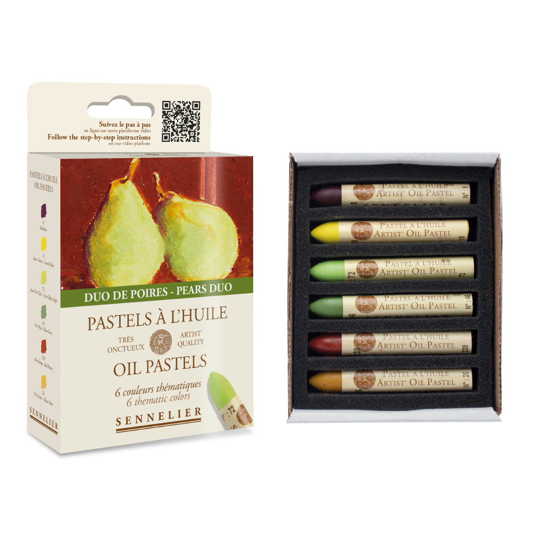 Sennelier Oil Pastels Box of 6 - Pears