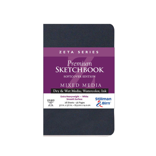 Stillman and Birn ZETA Sketchbook Softcover Portrait 3.5 x 5.5 inch