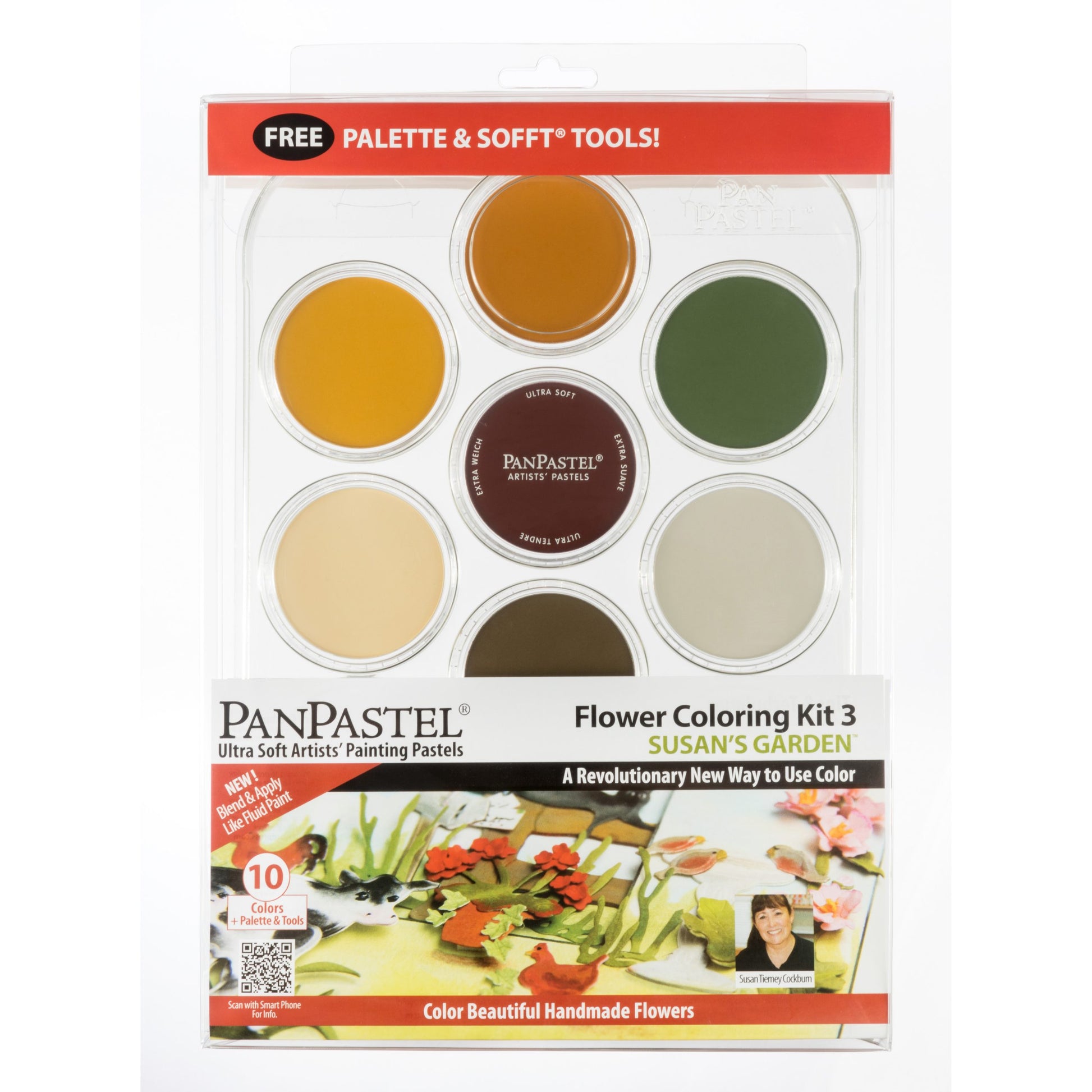 PANPASTEL STARTER SET of 10 - SUSANS GARDEN SET 3