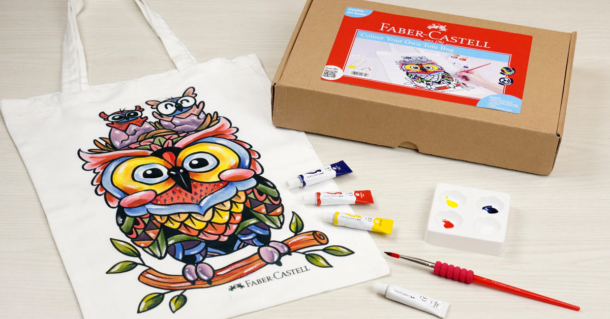 Faber-Castell Colour Your Own Tote Bag