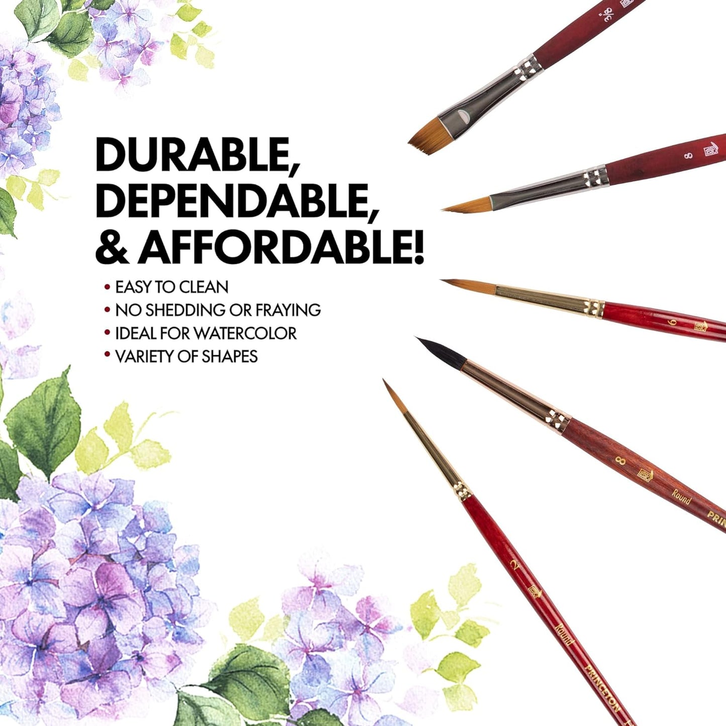 Princeton Watercolour FLORAL Brush Set 5pc