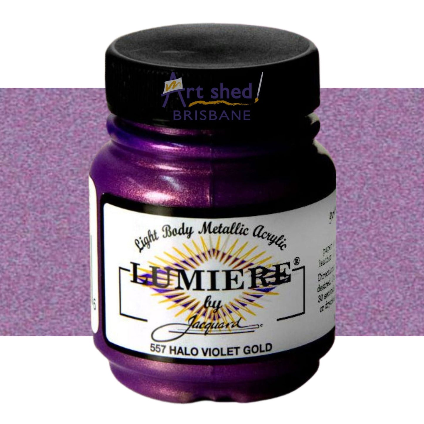 Jacquard Lumiere Acrylic Paint 70ml Halo Violet Gold