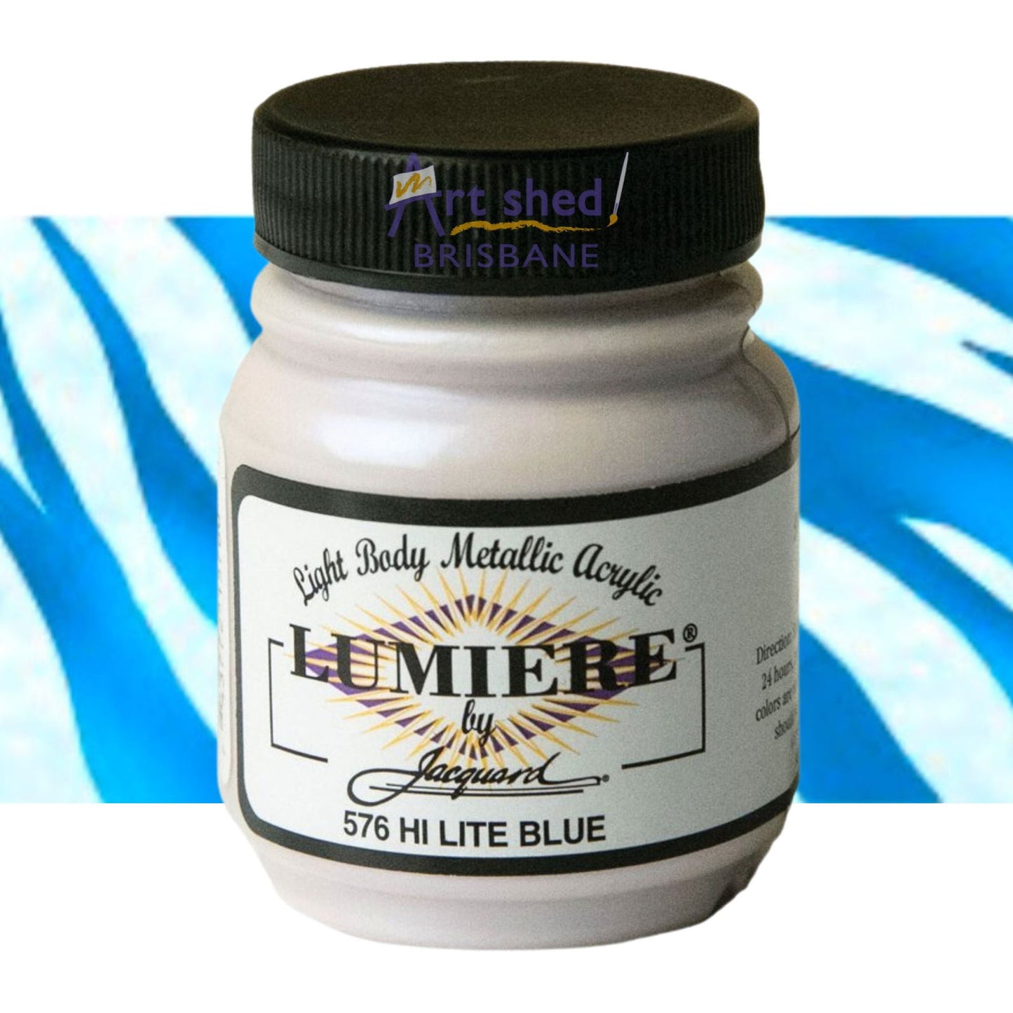 Jacquard Lumiere Acrylic Paint 70ml Hi-Lite Blue