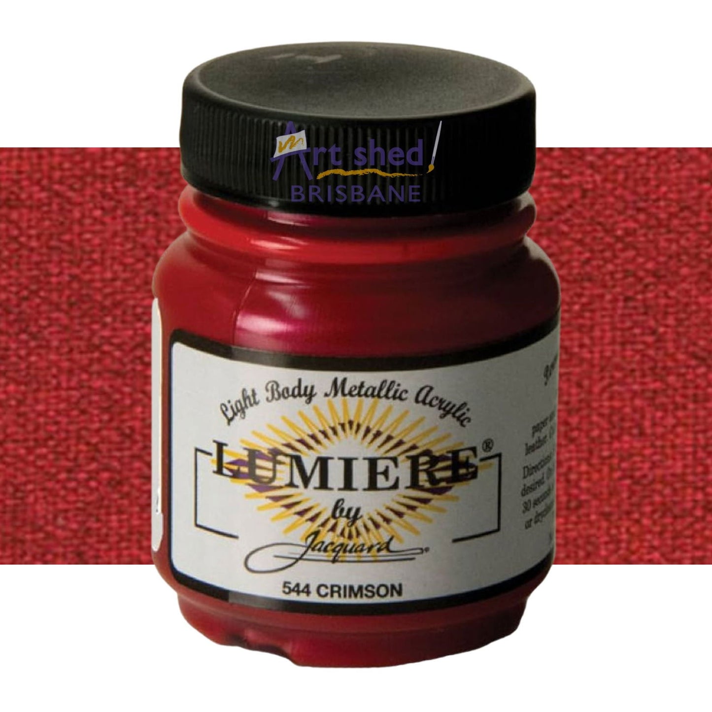 Jacquard Lumiere Acrylic Paint 70ml CRIMSON