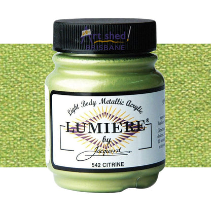 Jacquard Lumiere Acrylic Paint 70ml Citrine