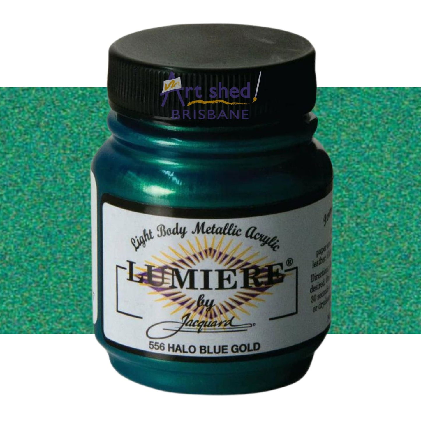 Jacquard Lumiere Acrylic Paint 70ml Halo Blue Gold