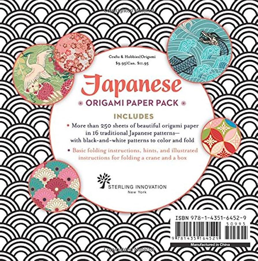 Japanese Origami Paper Pack 250 sheets