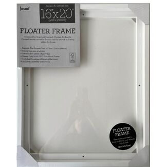 Jasart Floating Frame Thin Edge 16 x 20 inch White