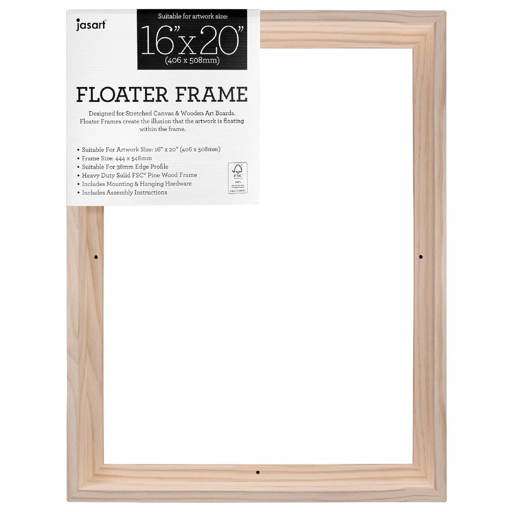 Jasart Floating Frame Thin Edge 16 x 20 inch Natural