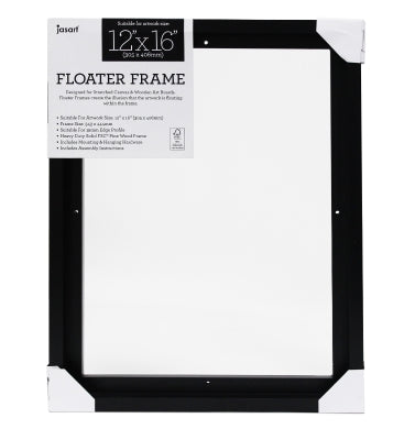 Jasart Floating Frame Thin Edge 16 x 12 inch BLACK