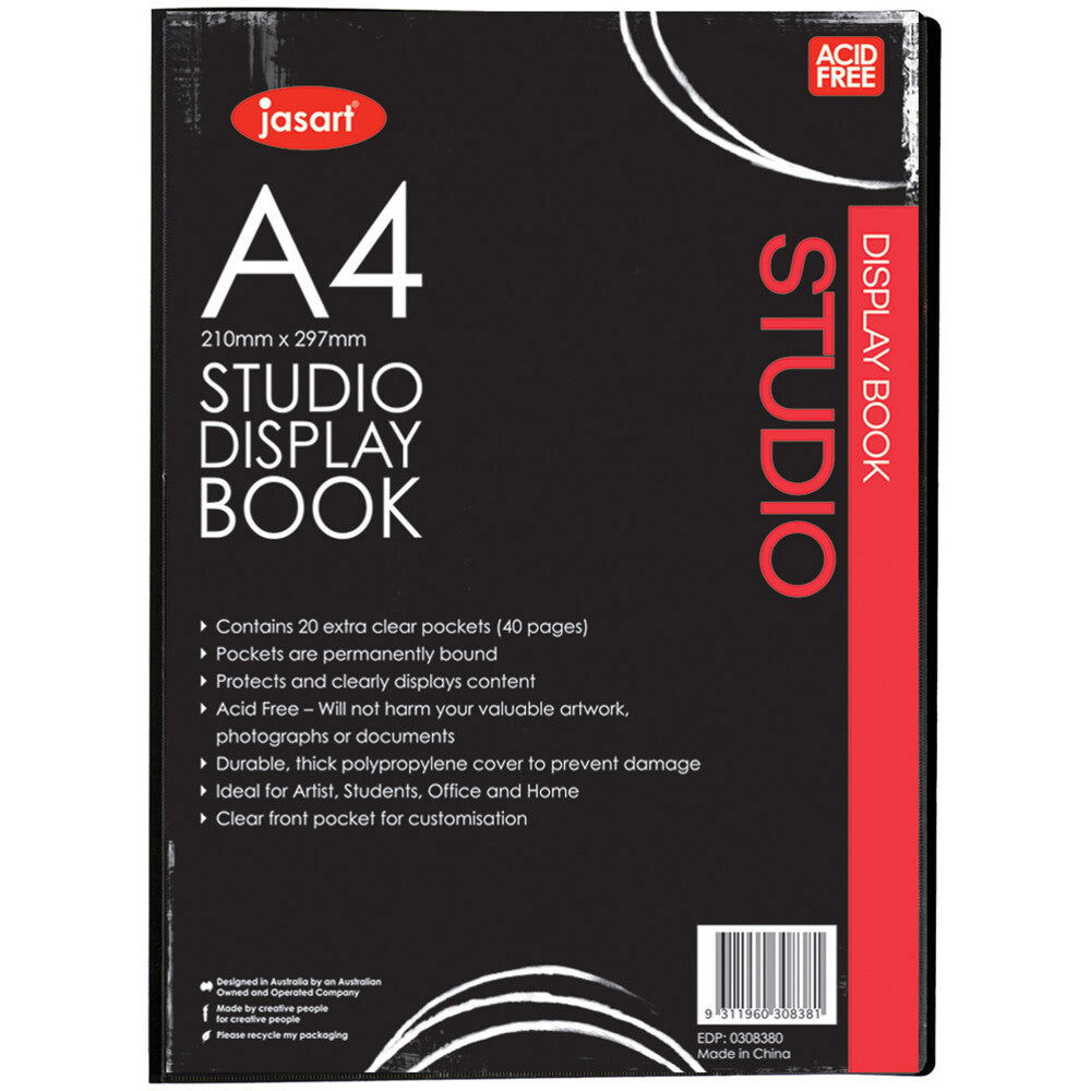 Jasart Studio Display Book 20 Pocket A4