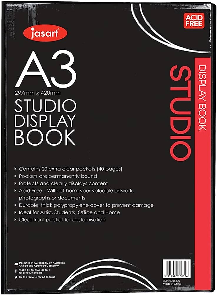 Jasart Studio Display Book 20 Pocket A3