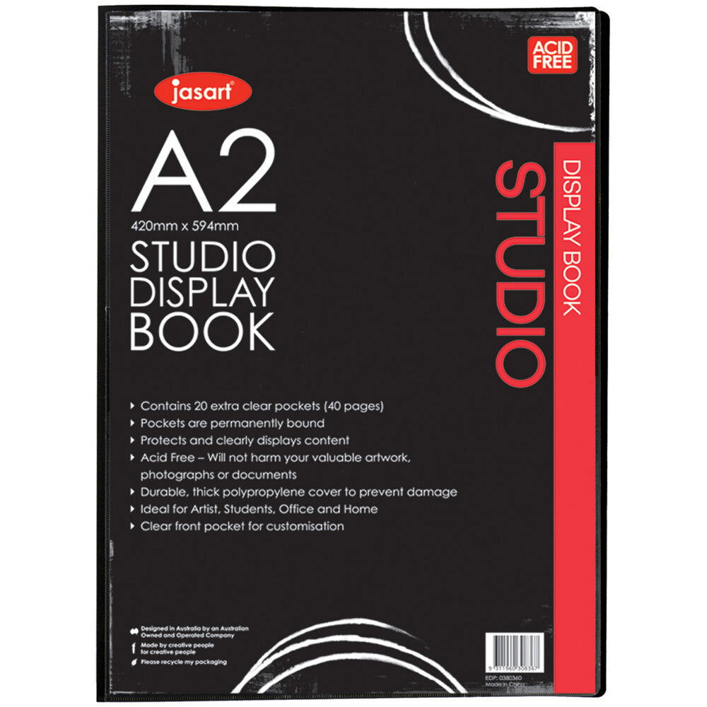 Jasart Studio Display Book 20 Pocket A2