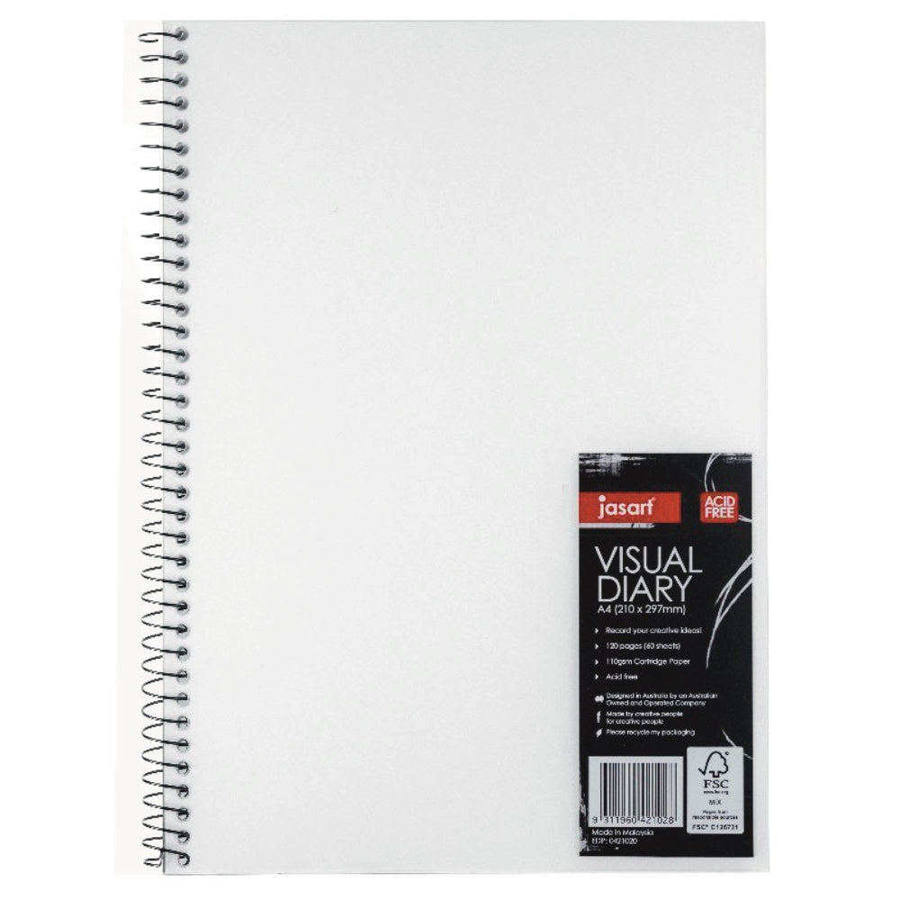 Jasart Visual Diary A4 Clear Cover 60 sheets