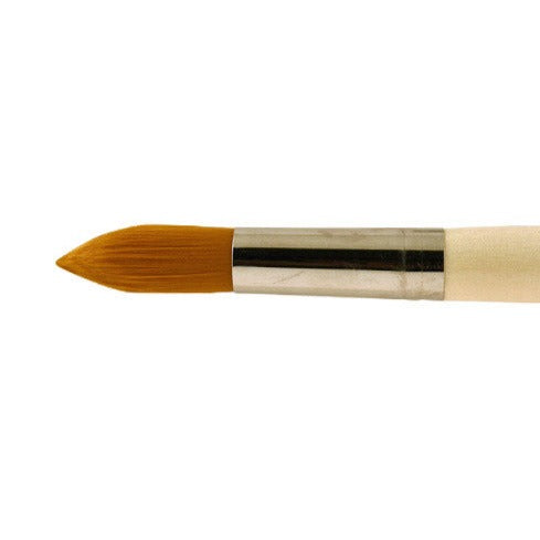 Jumbo Gold Synthetic Long Handle Size 40 Round Brush