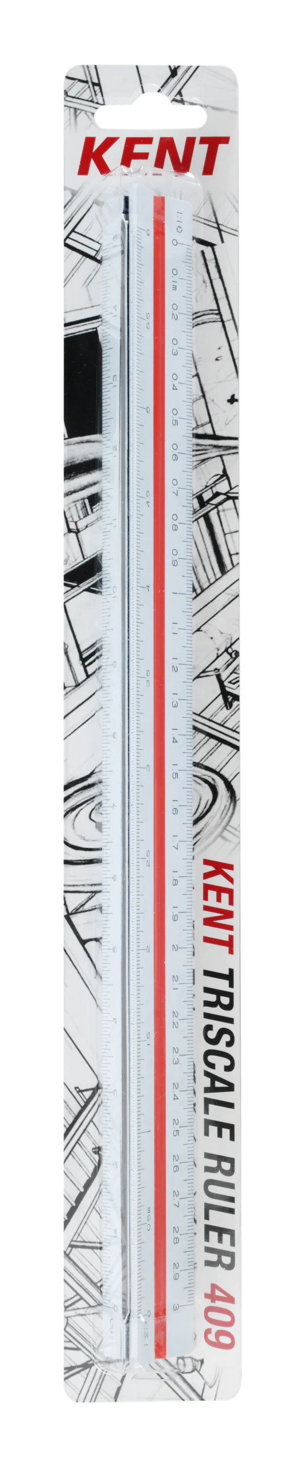 Kent Triangular Scale Ruler No. 409