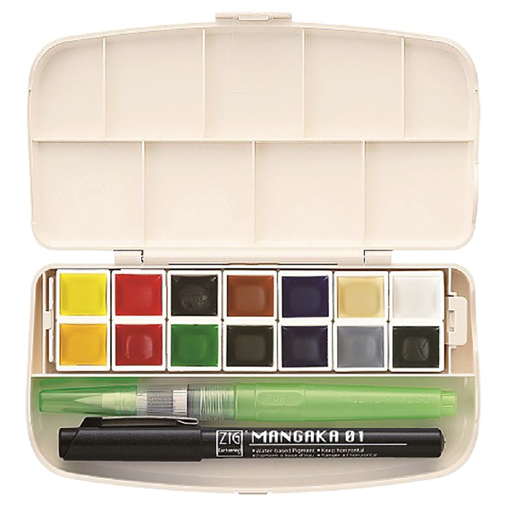 Kuretake Gansai Tambi 14 Portable Colours