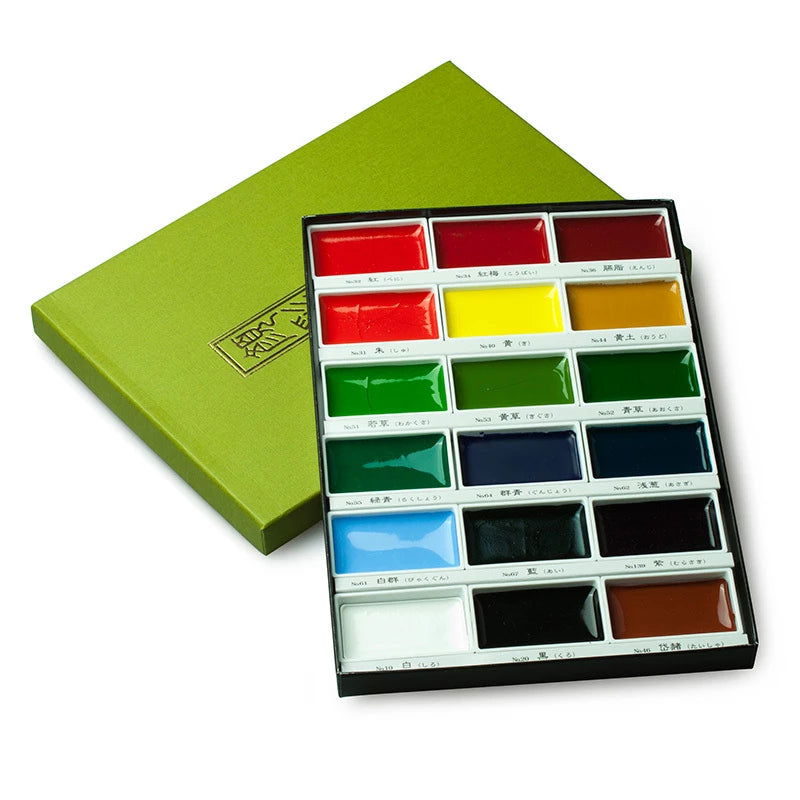 Kuretake Gansai Tambi Watercolour Set 18 Colours