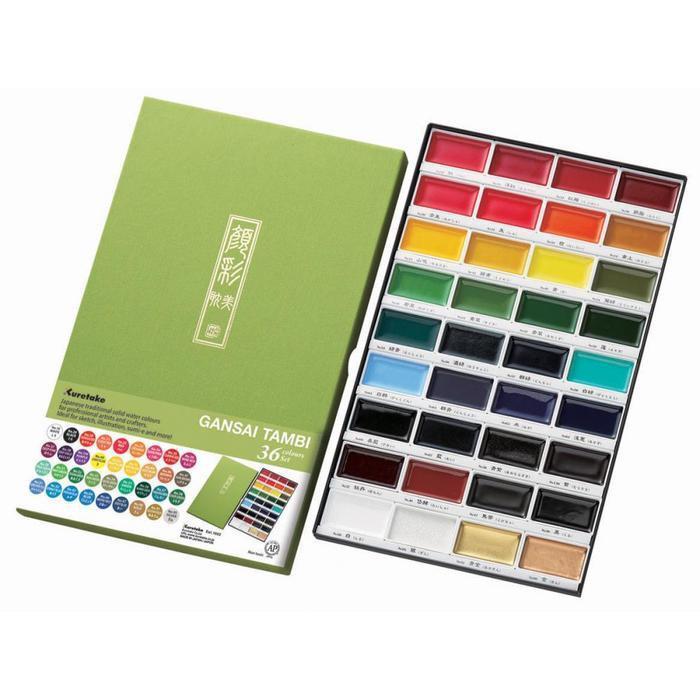 Kuretake Gansai Tambi Watercolour Set 36 Colours