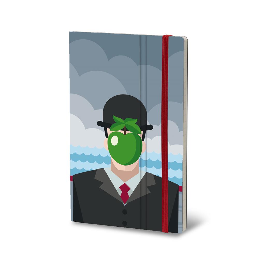 Lined Notebook 13x21cm 192 pages - Magritte - Art Shed Brisbane