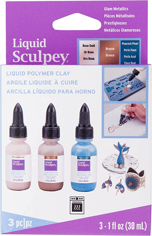 Liquid Sculpey Multipack - Glam Metallics