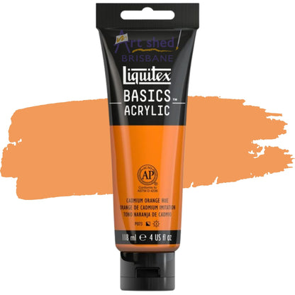 Liquitex BASICS Acrylic 118ml CADMIUM ORANGE HUE