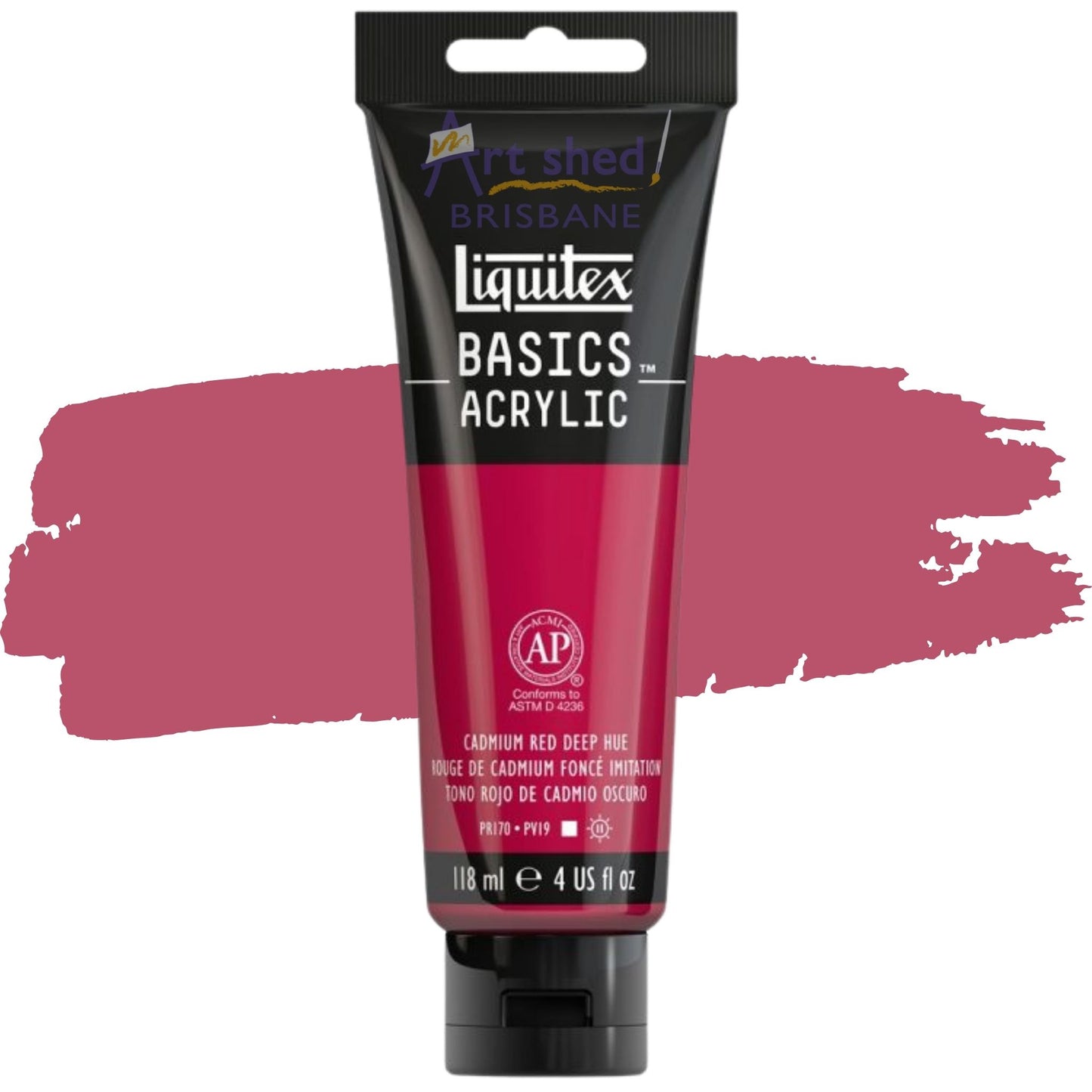 Liquitex BASICS Acrylic 118ml Cadmium Red Deep Hue