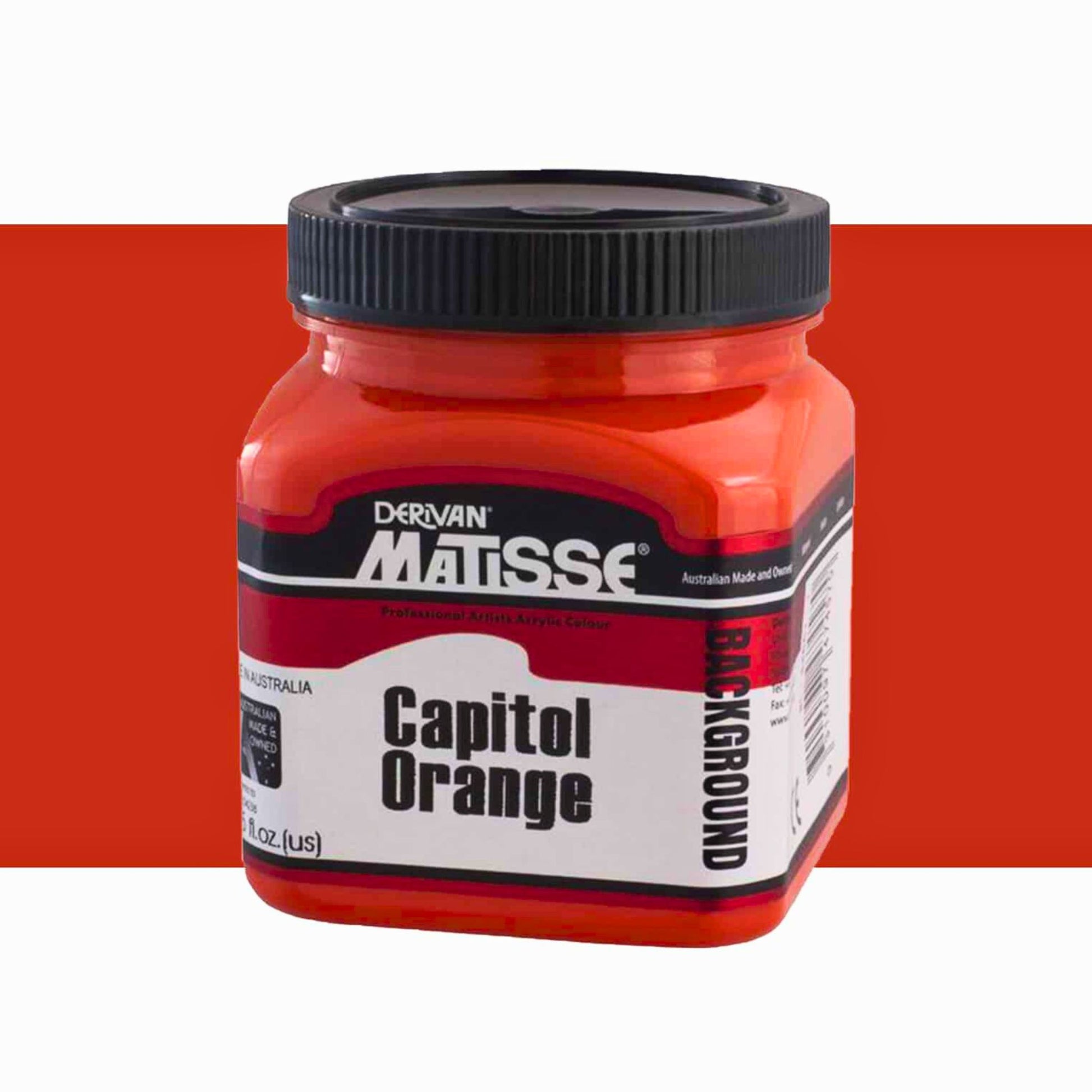 MATISSE BACKGROUND COLOUR 250ml CAPITOL ORANGE