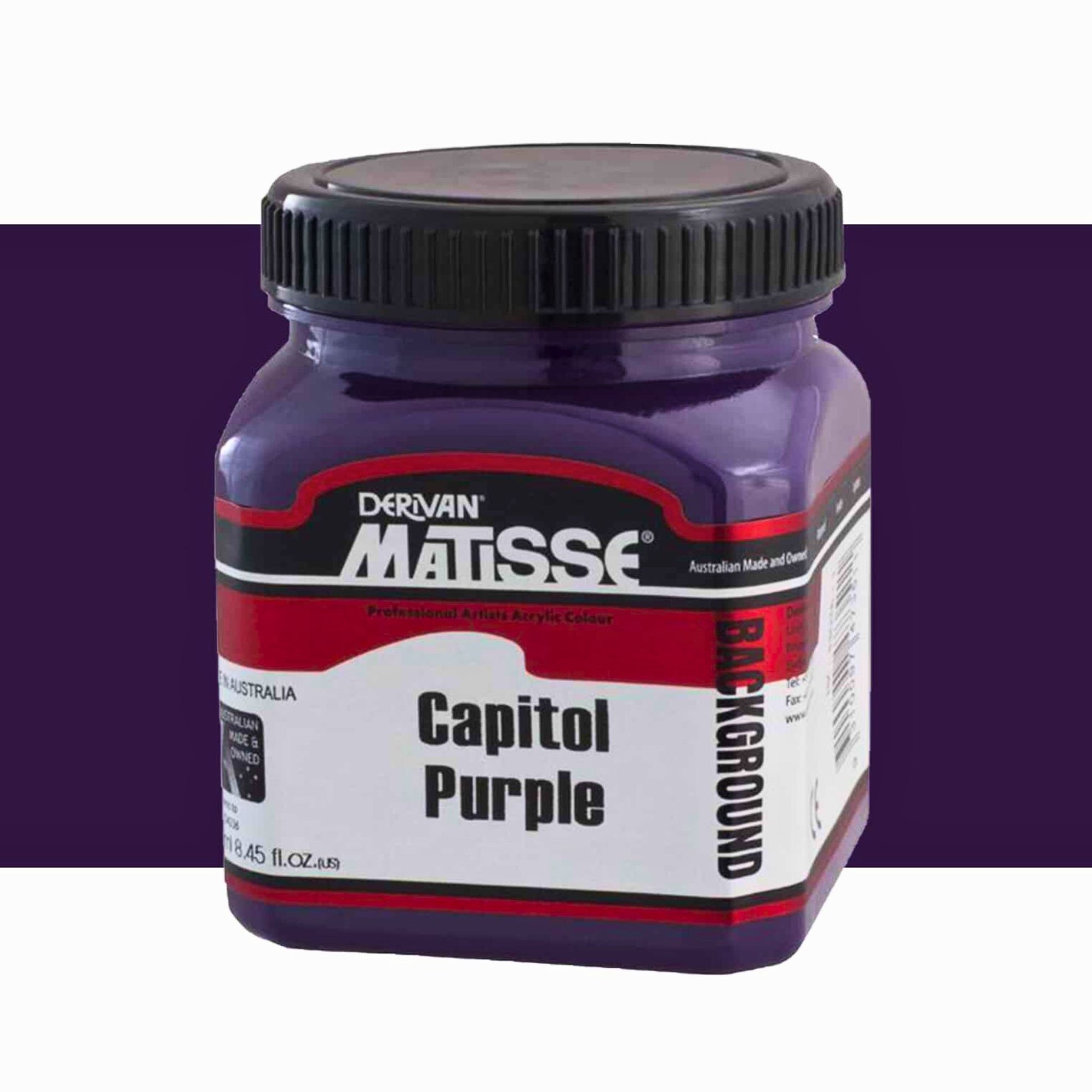 MATISSE BACKGROUND COLOUR 250ml CAPITOL PURPLE