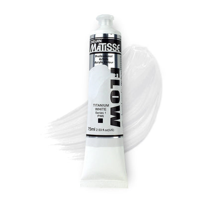 MATISSE FLOW ACRYLIC 75ml S1 Titanium White