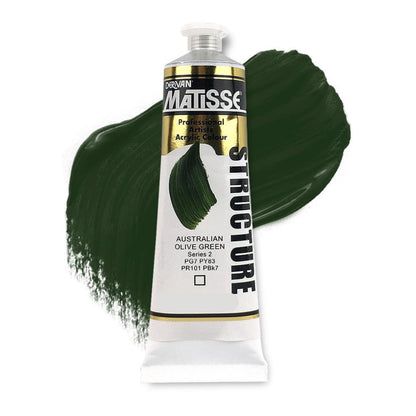 MATISSE STRUCTURE ACRYLIC 150ml S2 AUSTRALIAN OLIVE GREEN