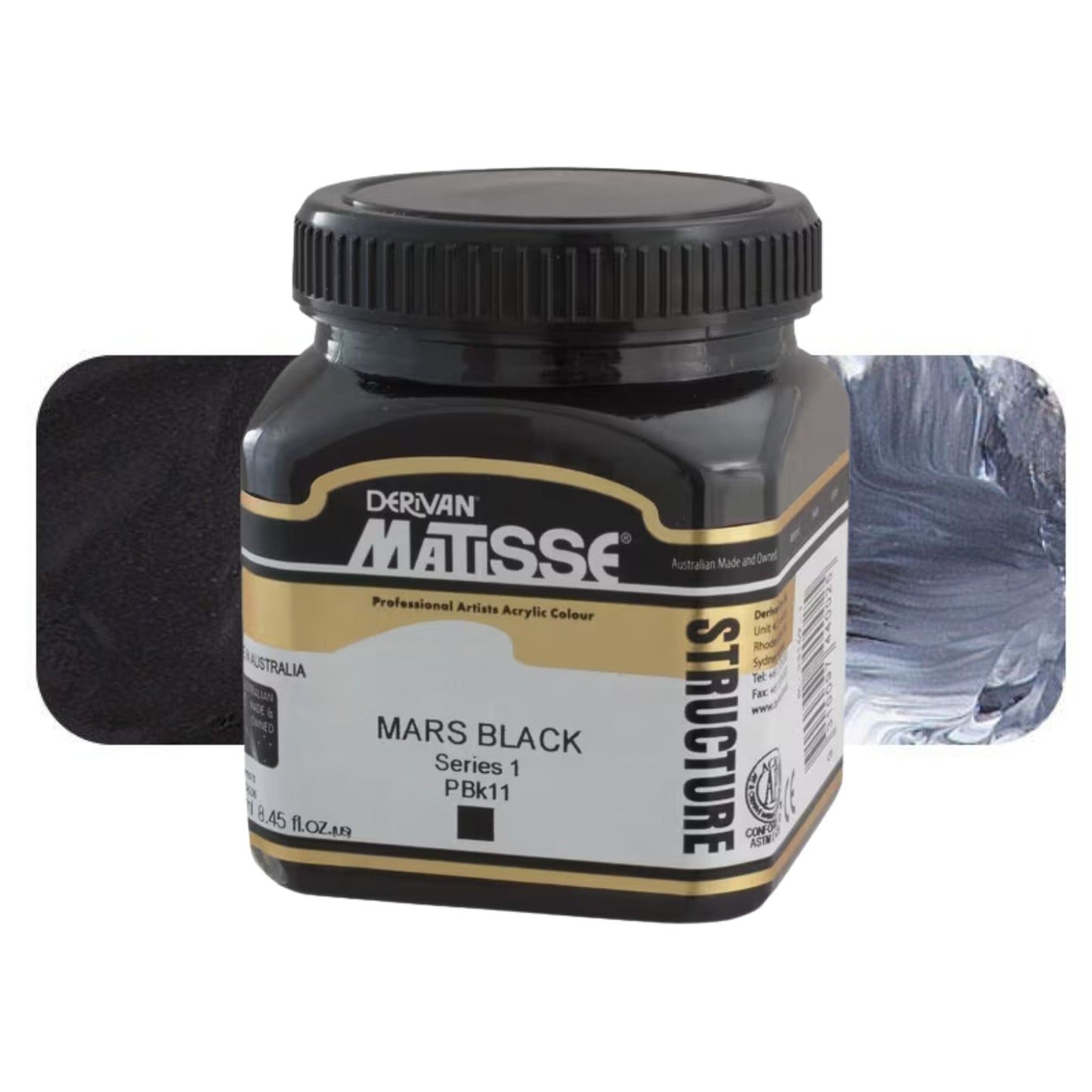 MATISSE STRUCTURE ACRYLIC 250ml S1 Mars Black