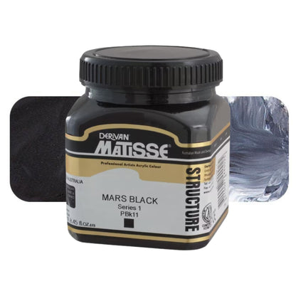 MATISSE STRUCTURE ACRYLIC 250ml S1 Mars Black