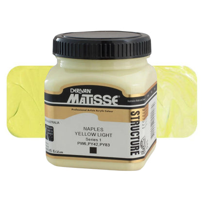 MATISSE STRUCTURE ACRYLIC 250ml S1 NAPLES YELLOW LIGHT