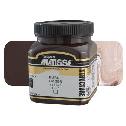 MATISSE STRUCTURE ACRYLIC 250ml S1 Burnt Umber